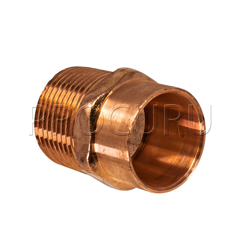 PROCURU [10-Pack] PROCURU (Made in USA) 1/2-Inch Copper Male Adapter CxM, Sweat x MNPT, LF Certified Safe (CWMA0012-10P) - Image 2